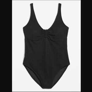 Old Navy Crochet One-Piece Swimsuit - Black Jack - NWT Size M